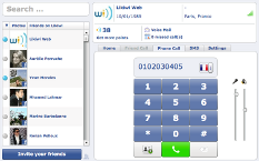 screenshots of the Likiwi application to call for free